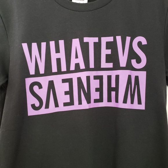 Adidas Whatevs Black Short Sleeve Tee NWT Size XS - Picture 3 of 6